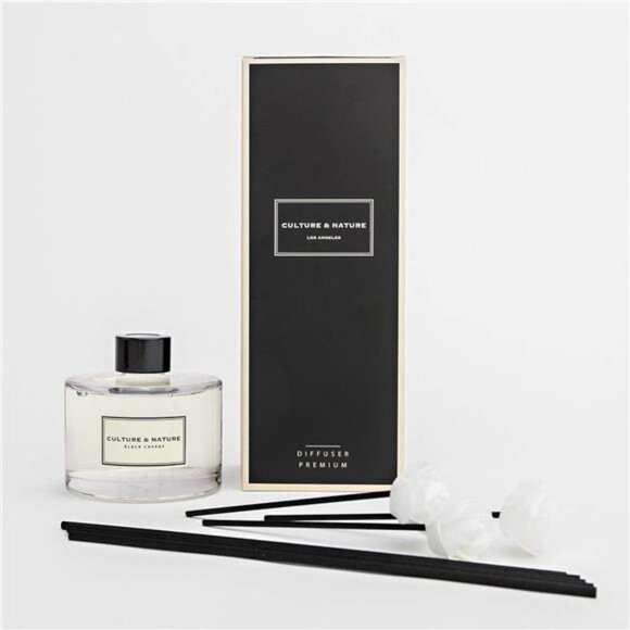 Reed Diffuser 6.7 oz (200ml) Black Cherry Scented Reed Diffuser Set - Picture 2 of 7